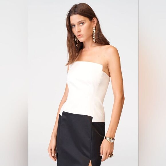 ZARA STUDIO CONTRAST CORSET STYLE DRESS LIMITED EDITION - Picture 5 of 11